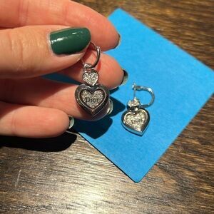 Dior heart earrings